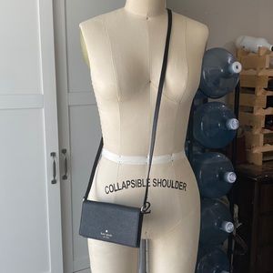 Kate Spade Black Card/ Phone Holder Crossbody